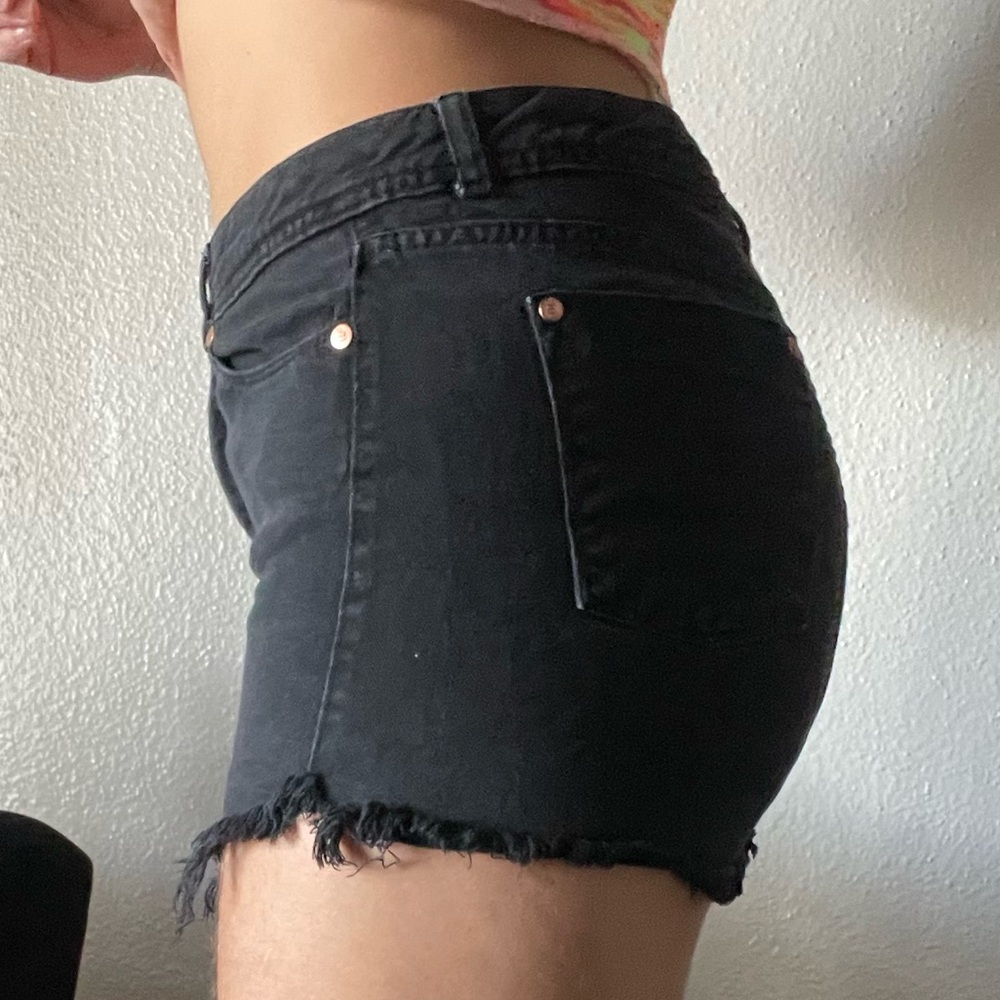 black denim skirt